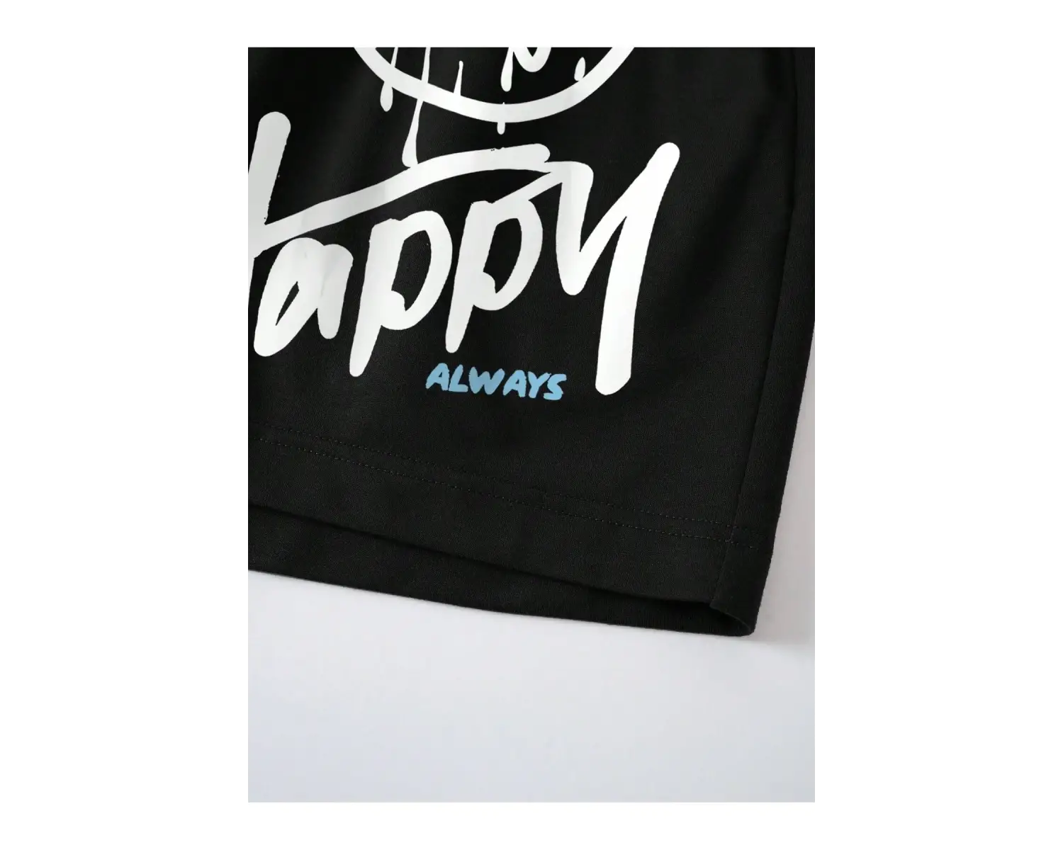 Coolane Cartoon & Slogan Graphic Drawstring Waist Şort