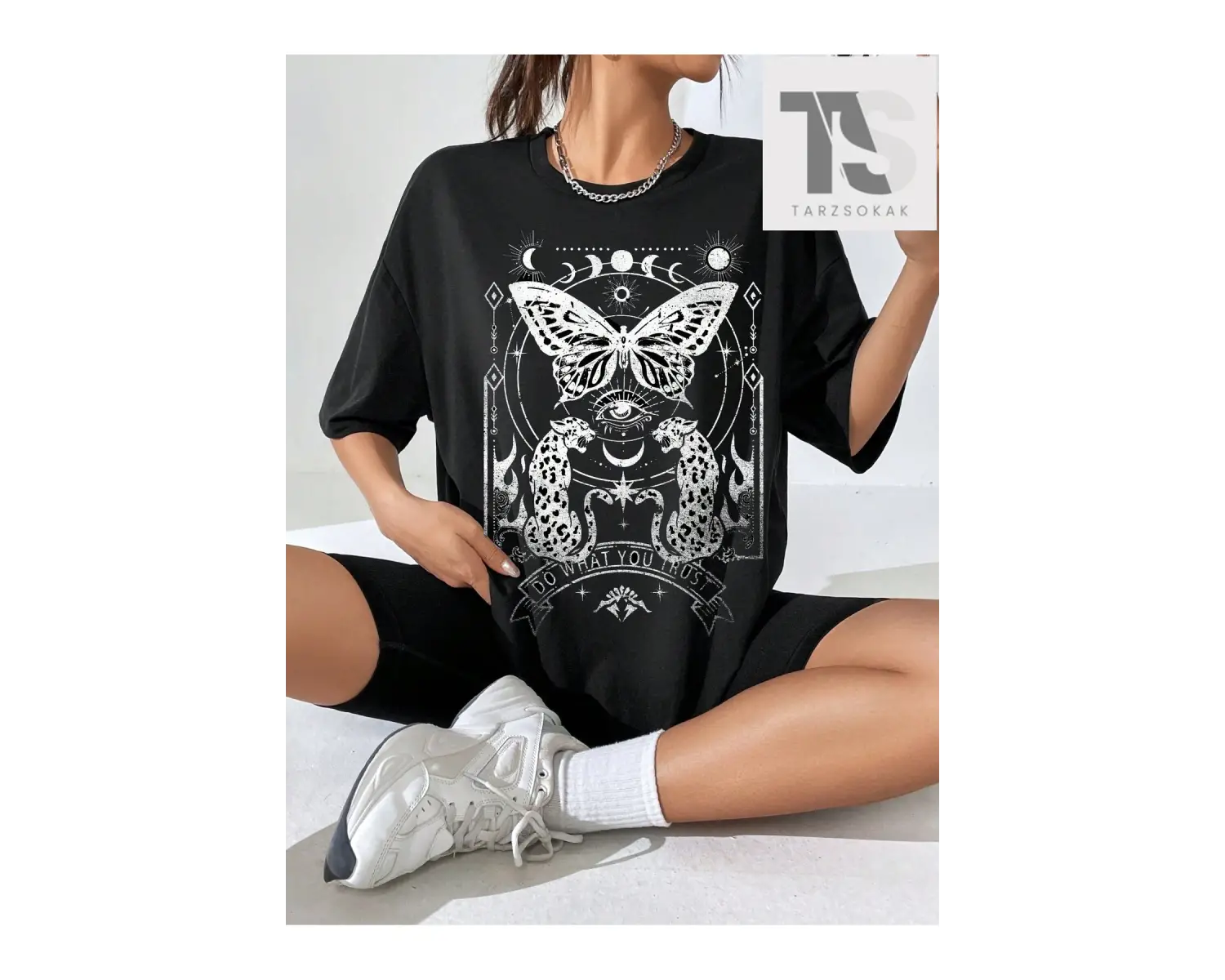 Coolane Figürlü ve Sloganlı Grafik Düşük Omuzlu Tişört