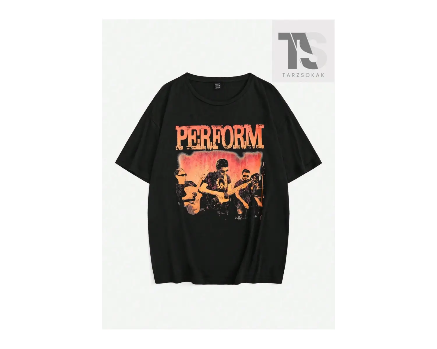 Coolane Harfli ve Şekilli Grafik Düşük Omuzlu Tişört