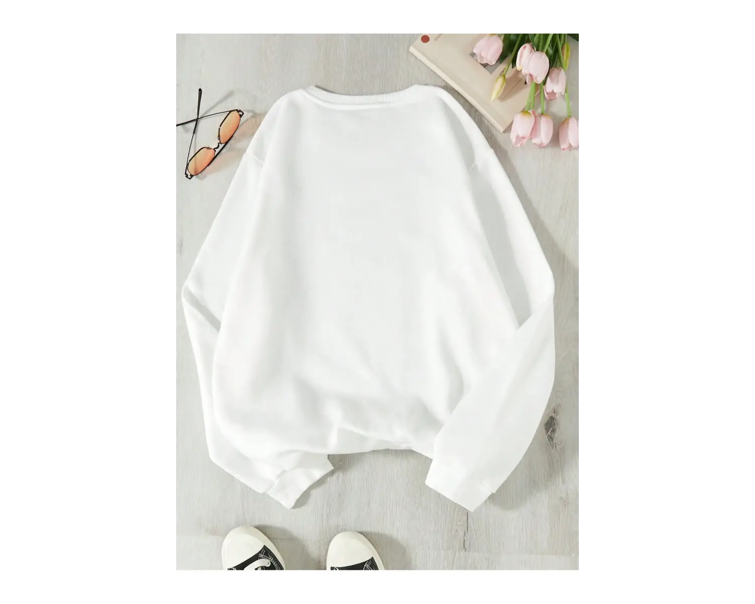 Coolane Heykel ve Slogan Grafikli Beyaz