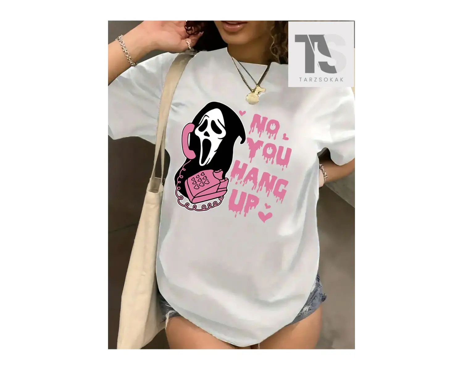 Coolane Karikatür Mektup Baskı Kısa Kollu Tişört