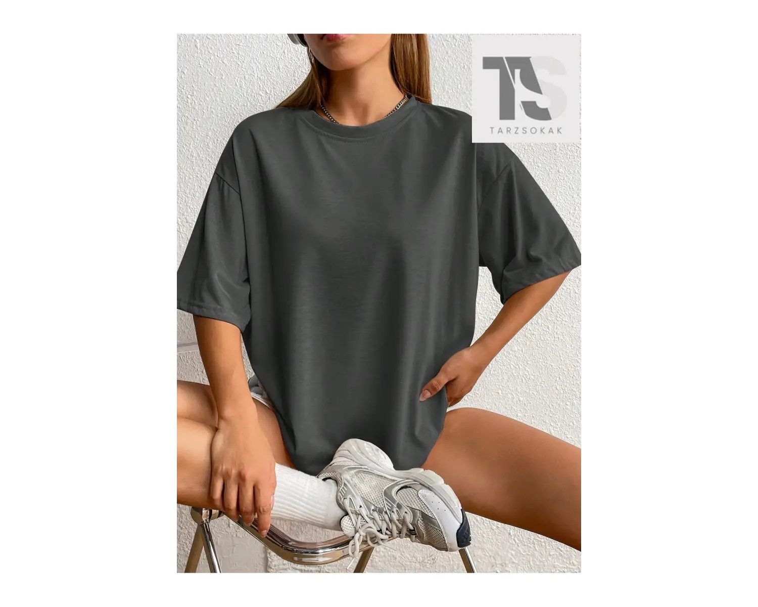 Coolane Karikatür Mektup Baskı Kısa Kollu Tişört