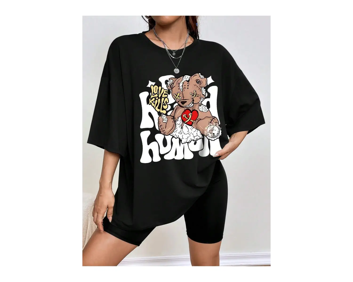 Coolane Kelebek Desenli Baskılı T-shirt