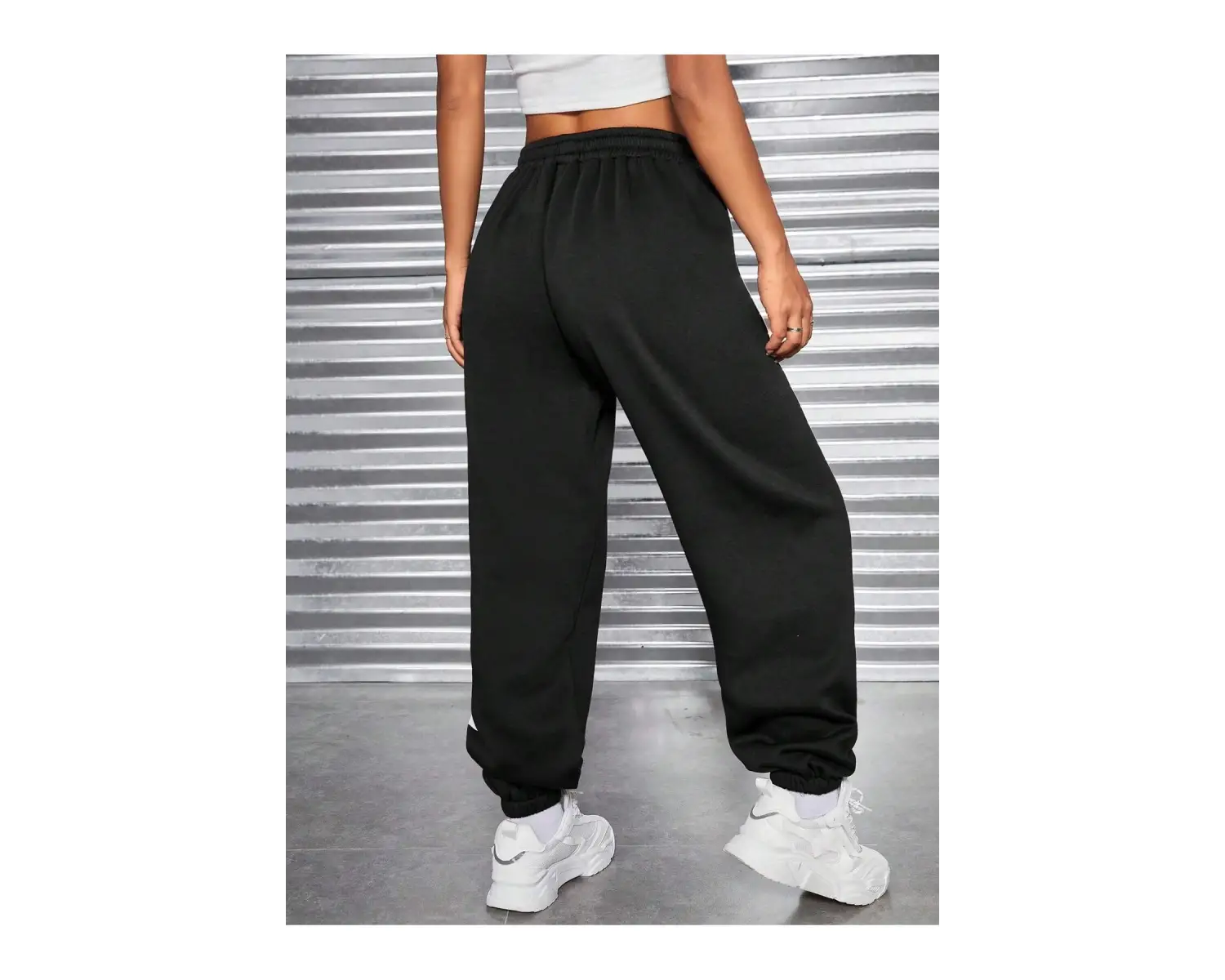 Coolane Letter Graphic Elastic Waist 4 Mevsim Eşofman