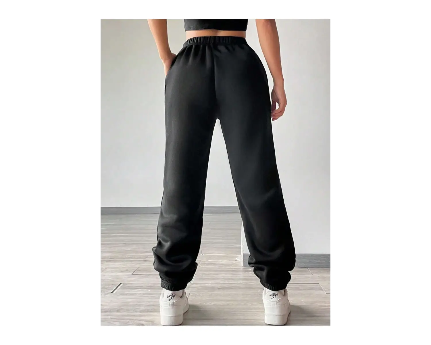 Coolane Letter Graphic Elastic Waist 4 Mevsim Eşofman