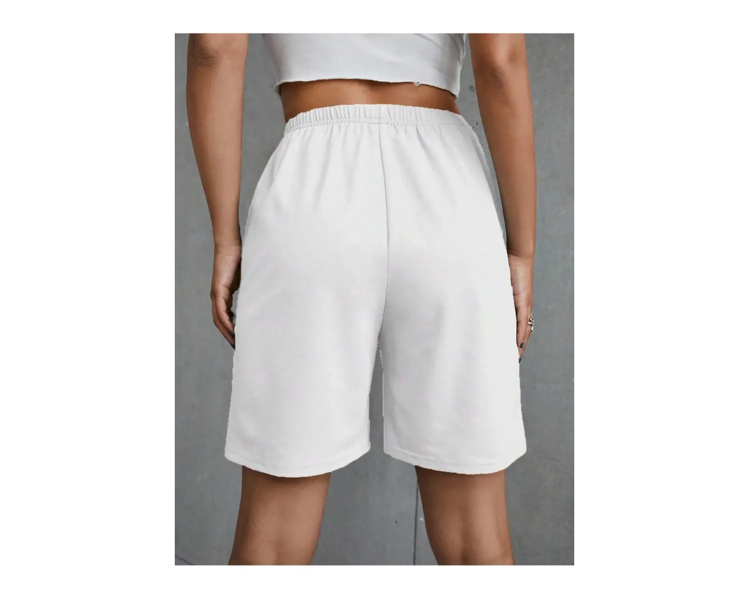 Coolane Letter Graphic Knot Front Track Şort