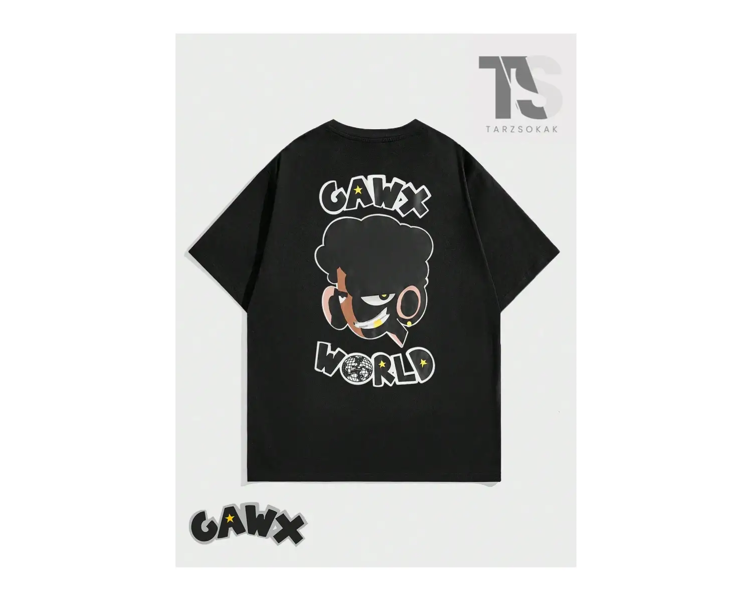 Coolane Şekil Grafikli Düşük Omuzlu Tişört