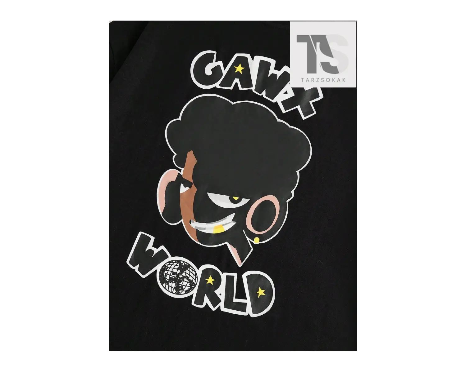 Coolane Şekil Grafikli Düşük Omuzlu Tişört