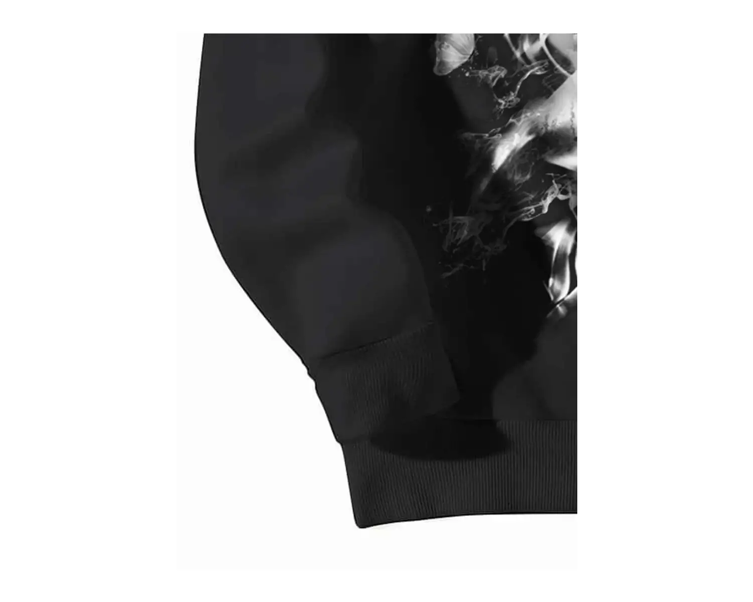 Coolane Skull Print Drop Shoulder Sweatshirt Siyah