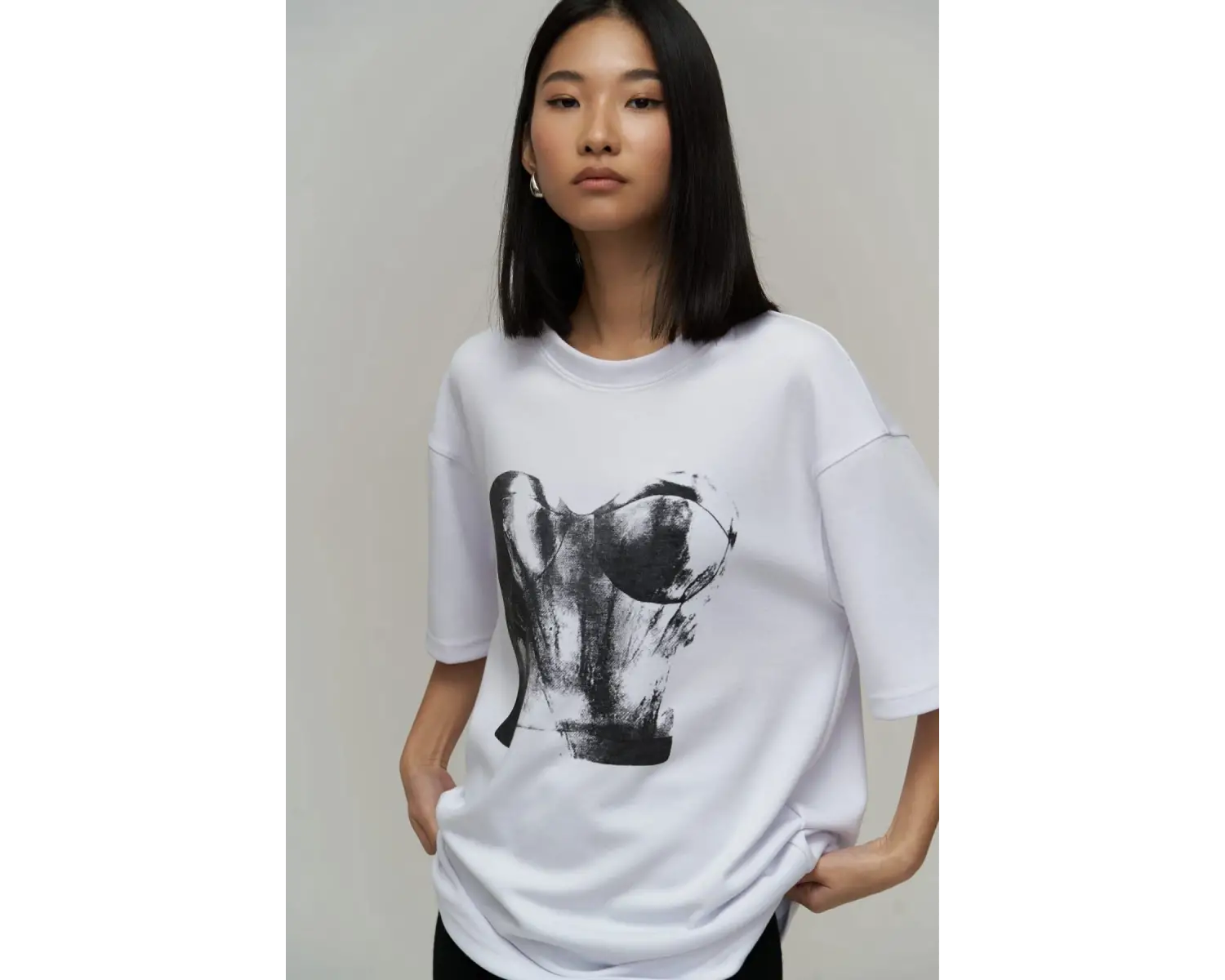 Corset Beyaz Oversize