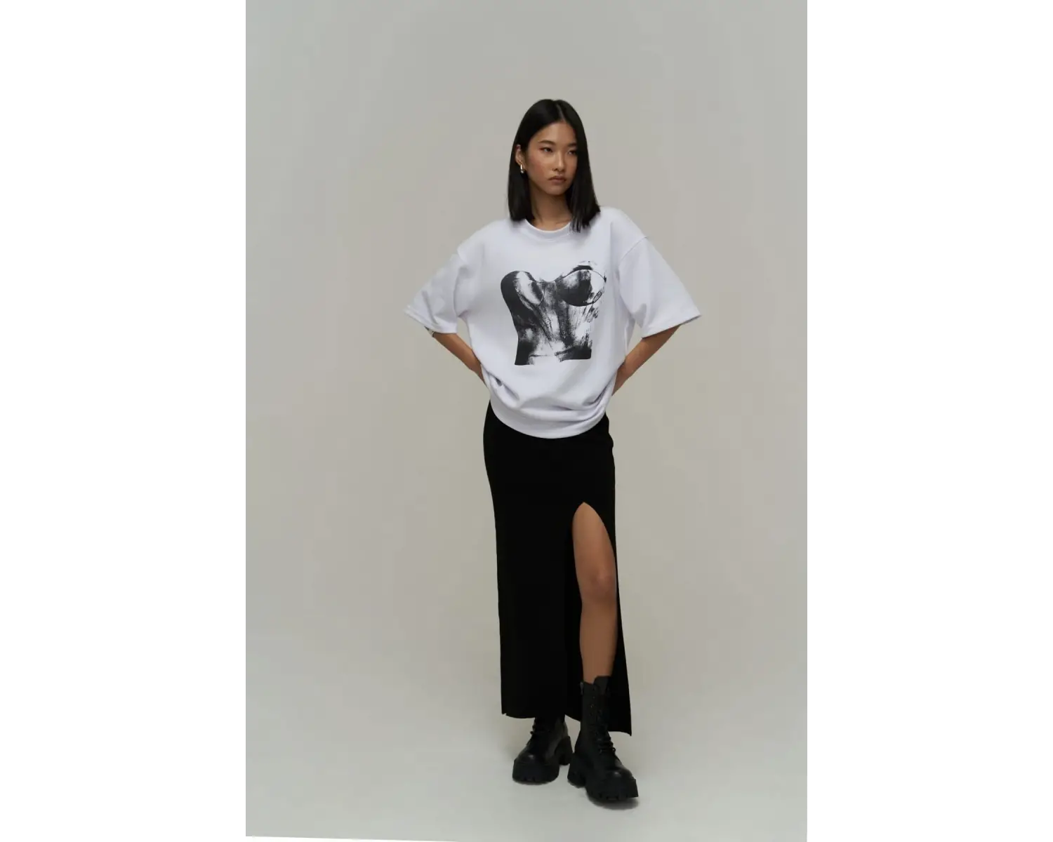 Corset Beyaz Oversize