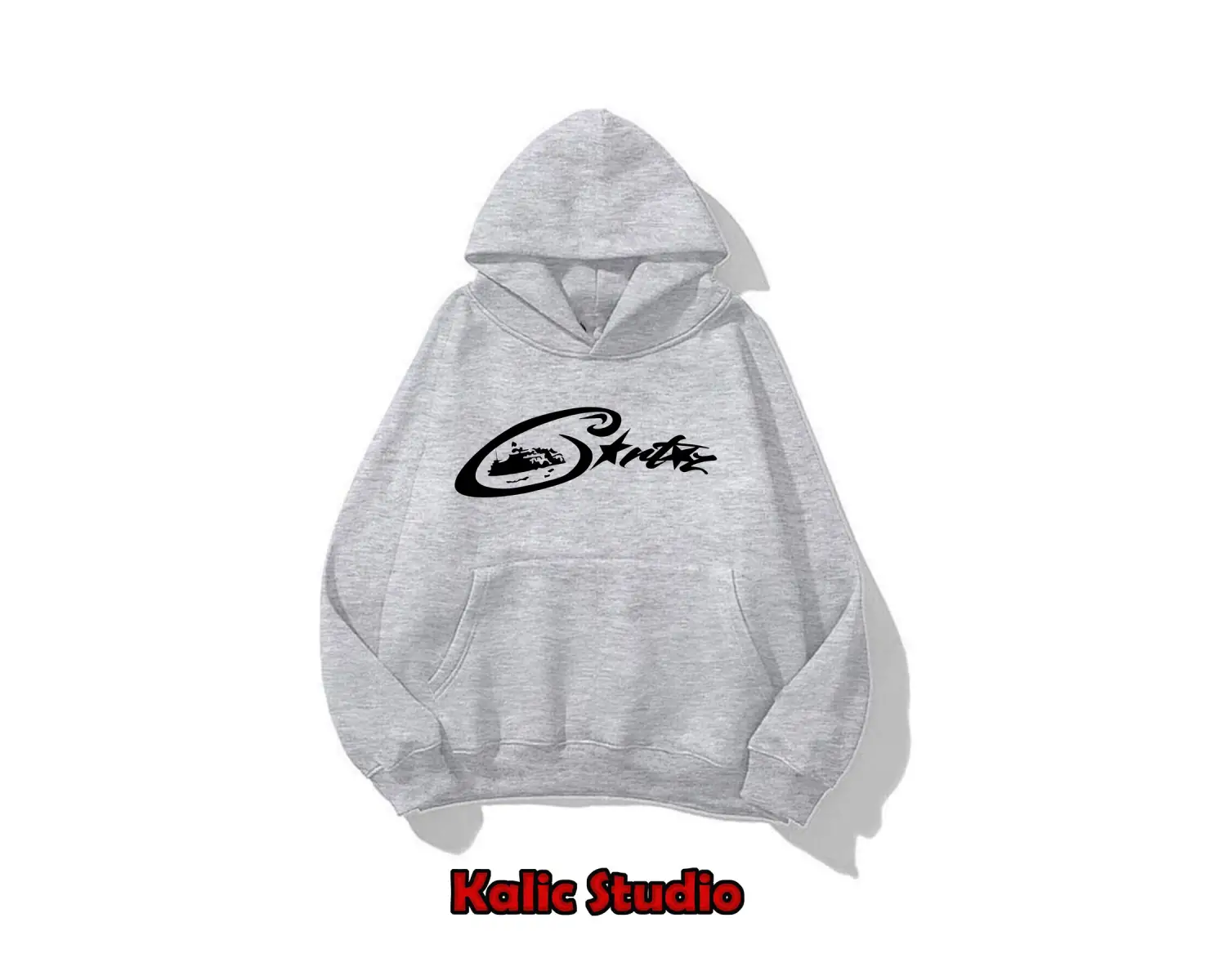 Cr tz ünisex kapüşonlu sweatshirt gri