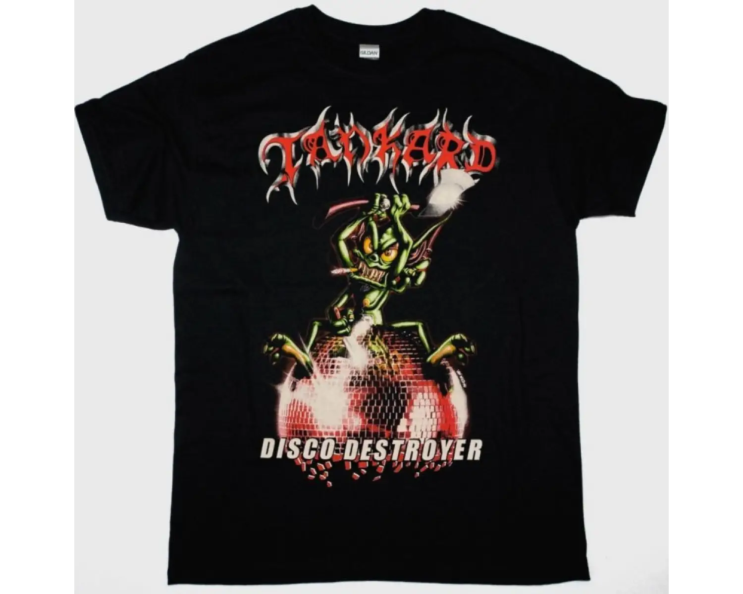CREMATORY MONUMENT LOGO NEW BLACK T SHIRT ÖN VE ARAKA BASKILI