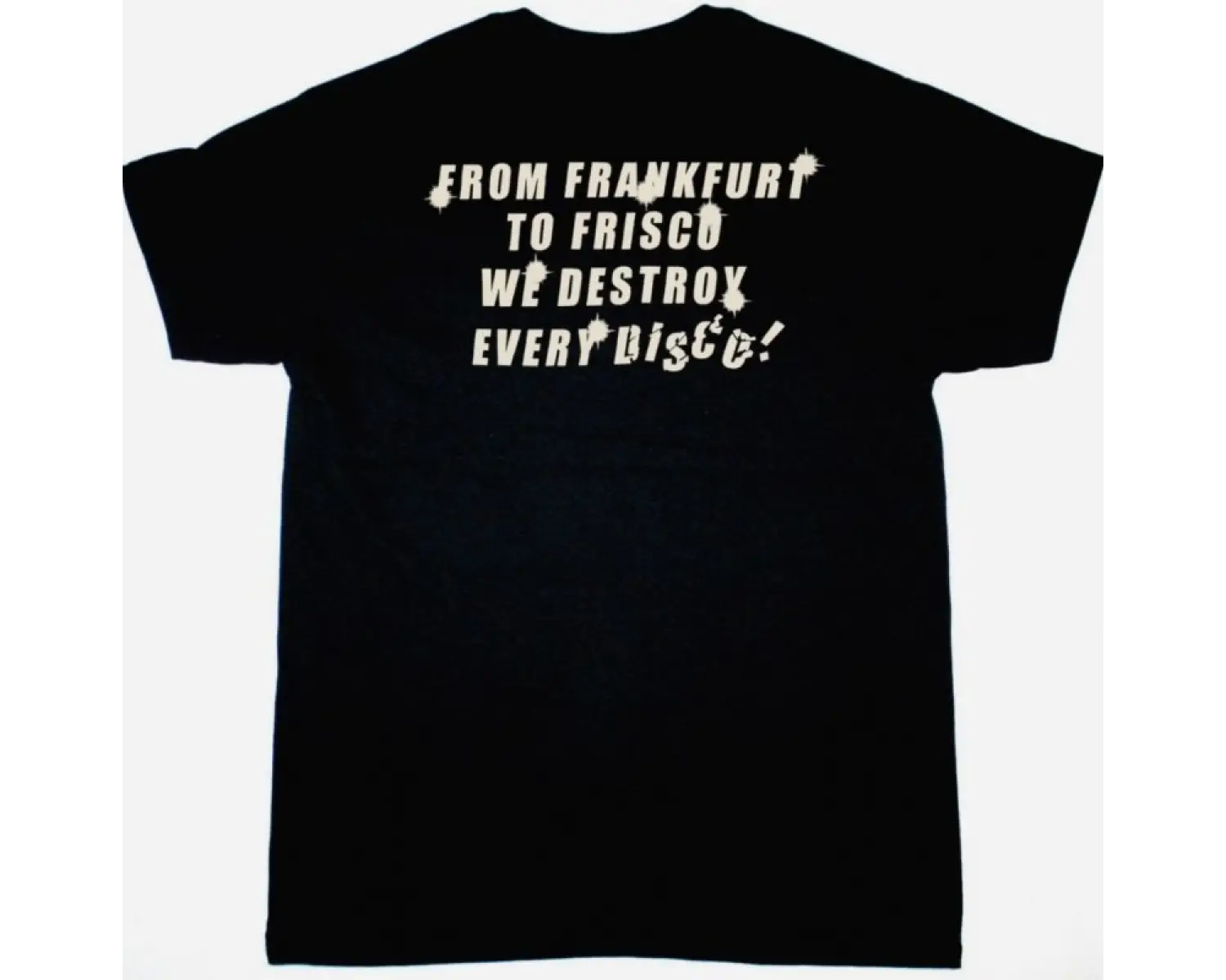 CREMATORY MONUMENT LOGO NEW BLACK T SHIRT ÖN VE ARAKA BASKILI