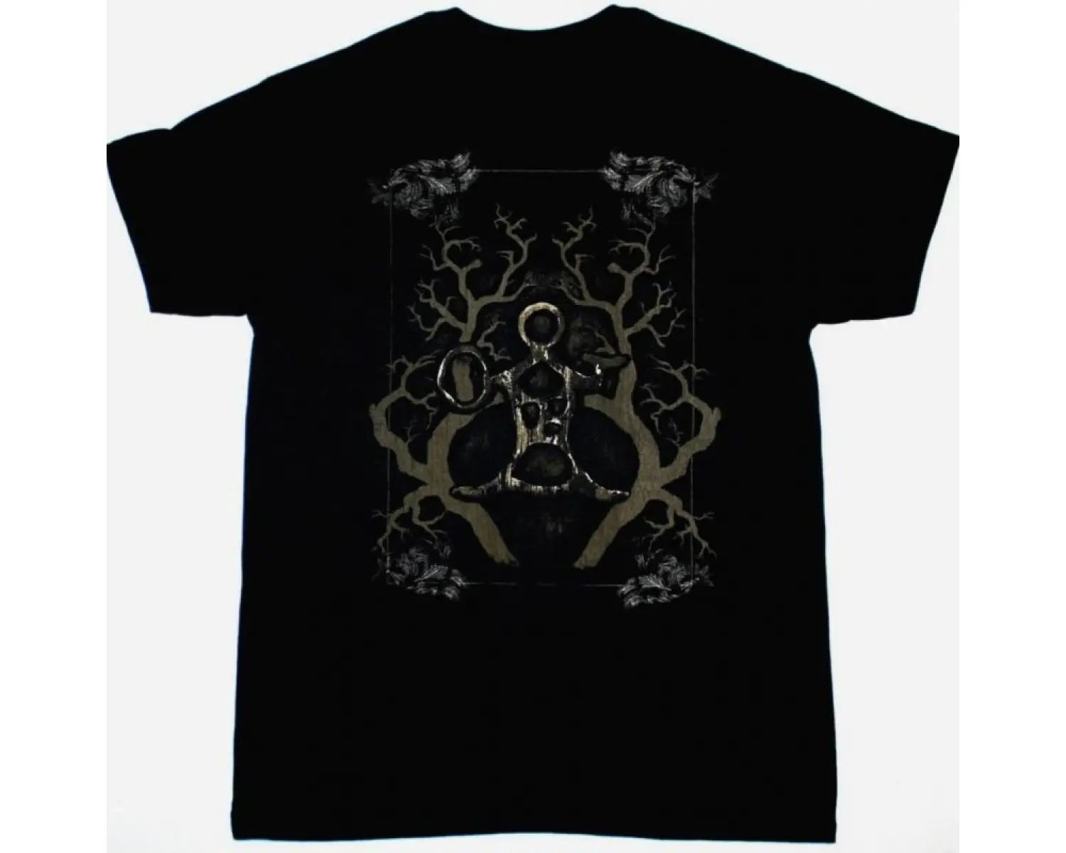 CRIMSON GLORY LONELY NEW BLACK T-SHIRT ÖN VE ARAKA BASKILI