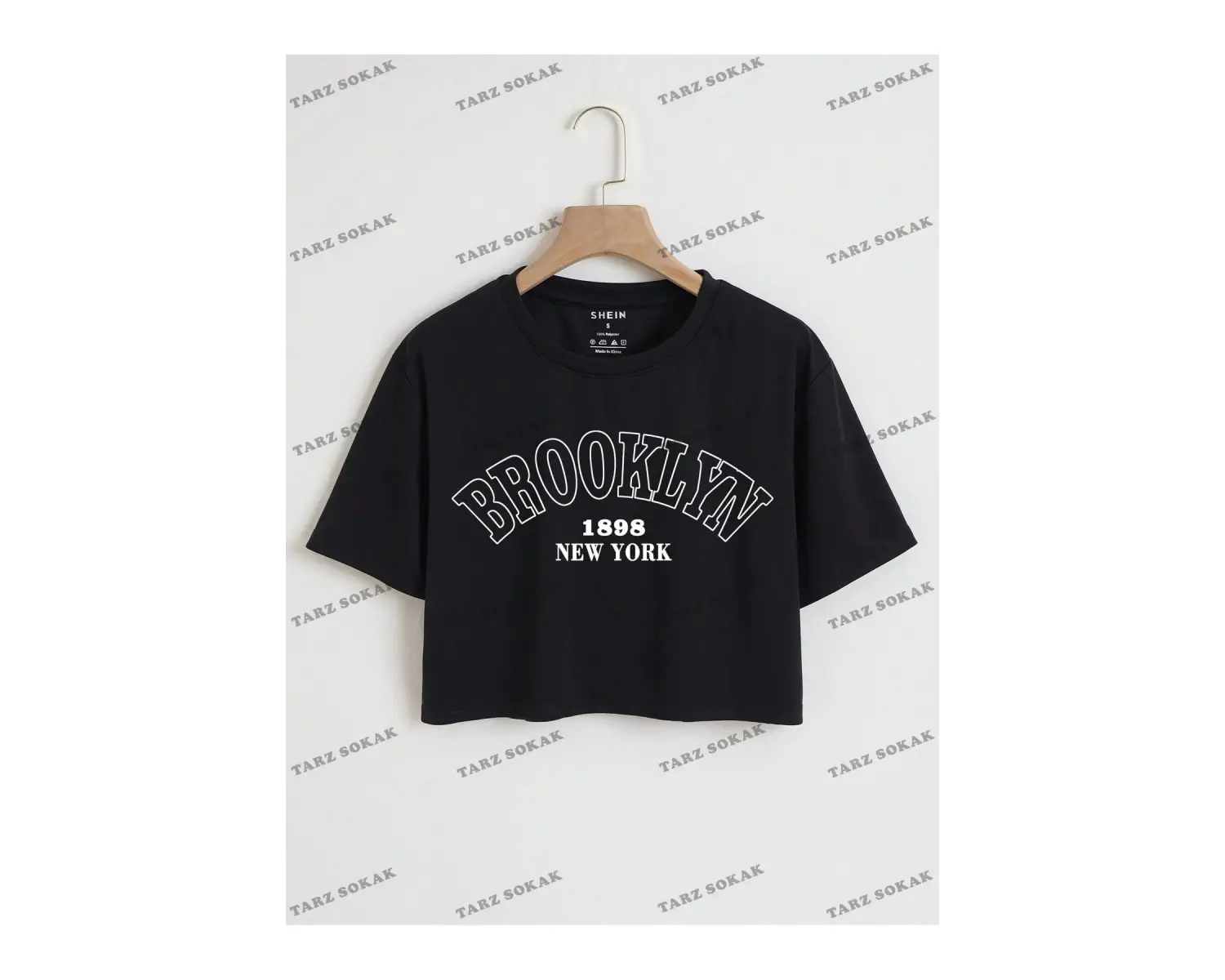 Crop CKOD-232913 Harf Grafikli Kırpma