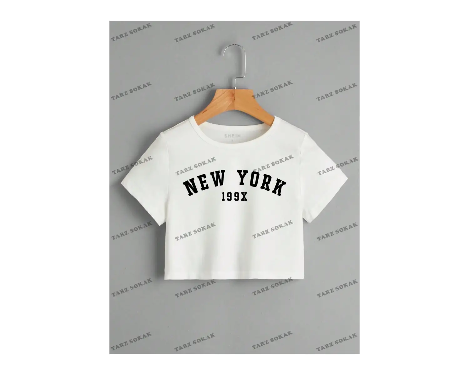 Crop CKOD-232913 Harf Grafikli Kırpma