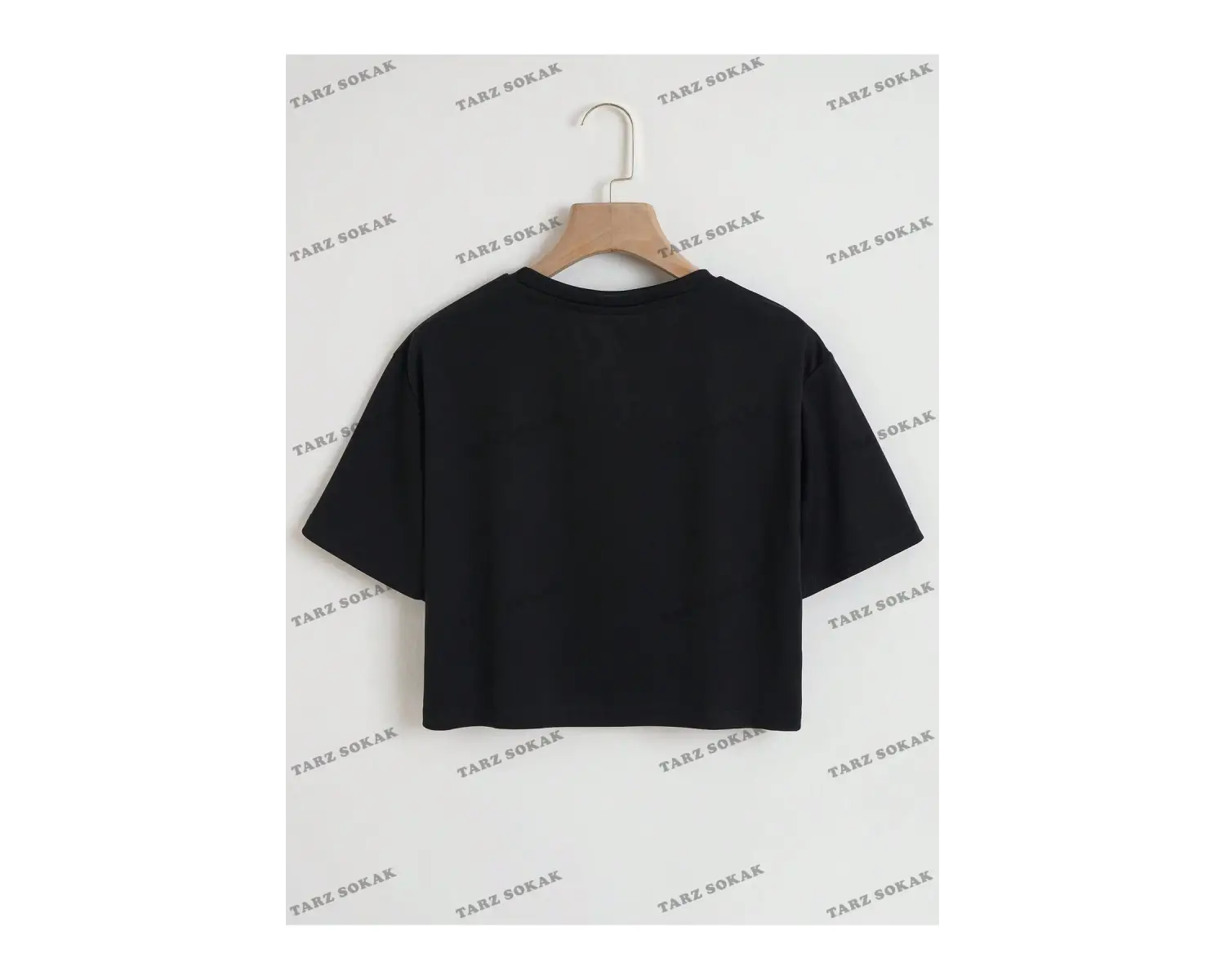 Crop CKOD-232913 Harf Grafikli Kırpma