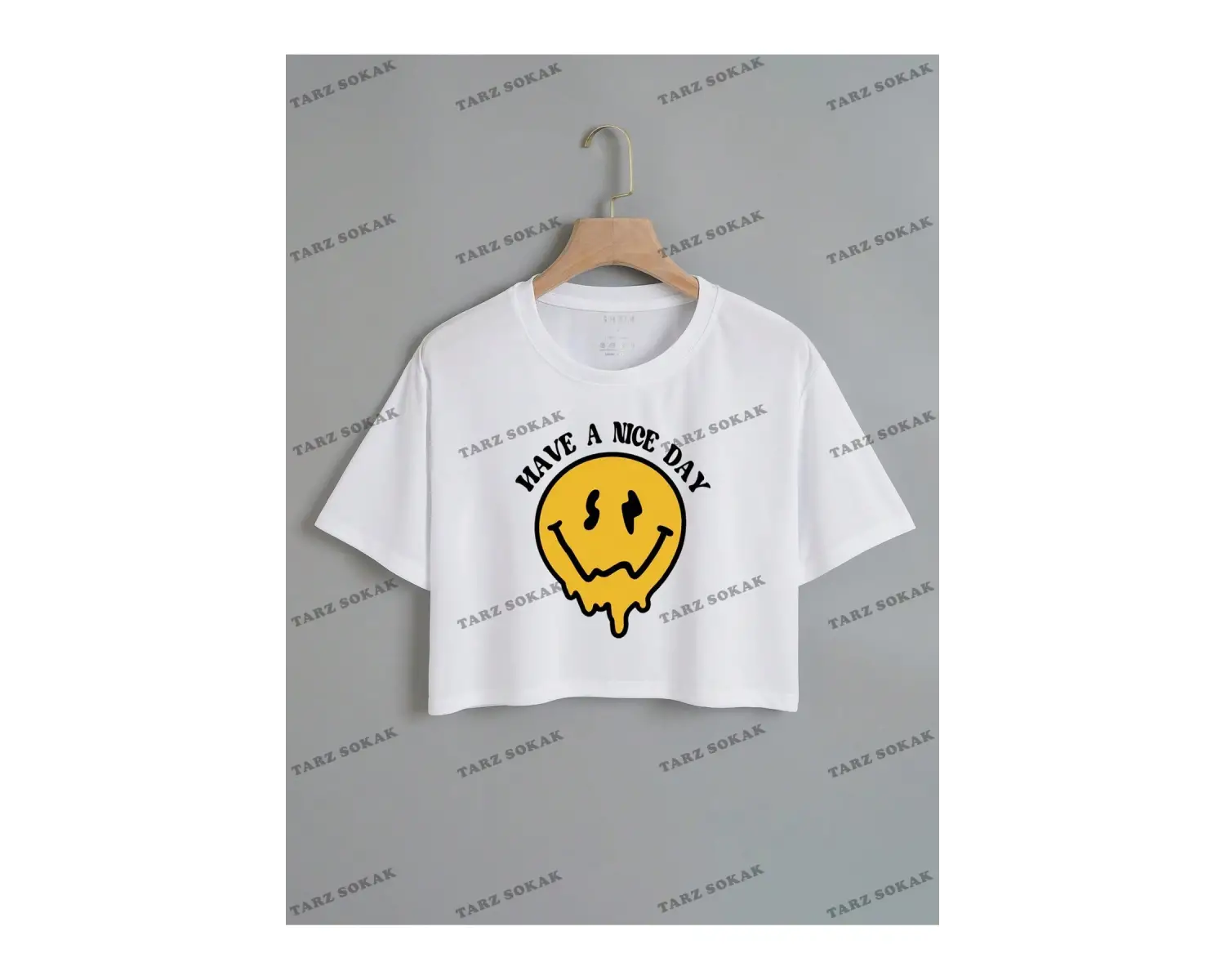 Crop CKOD-232913 Karikatür & Sloganlı Grafik Crop CKOD-232913 Tee