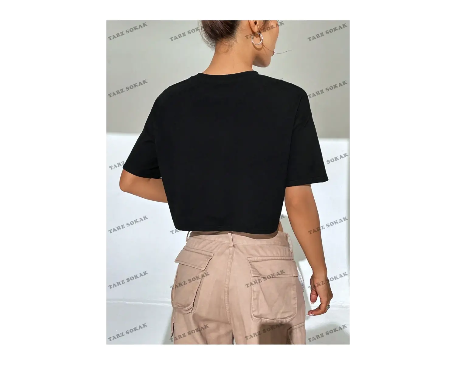 Crop CKOD-232913 Katı Düşük Omuz