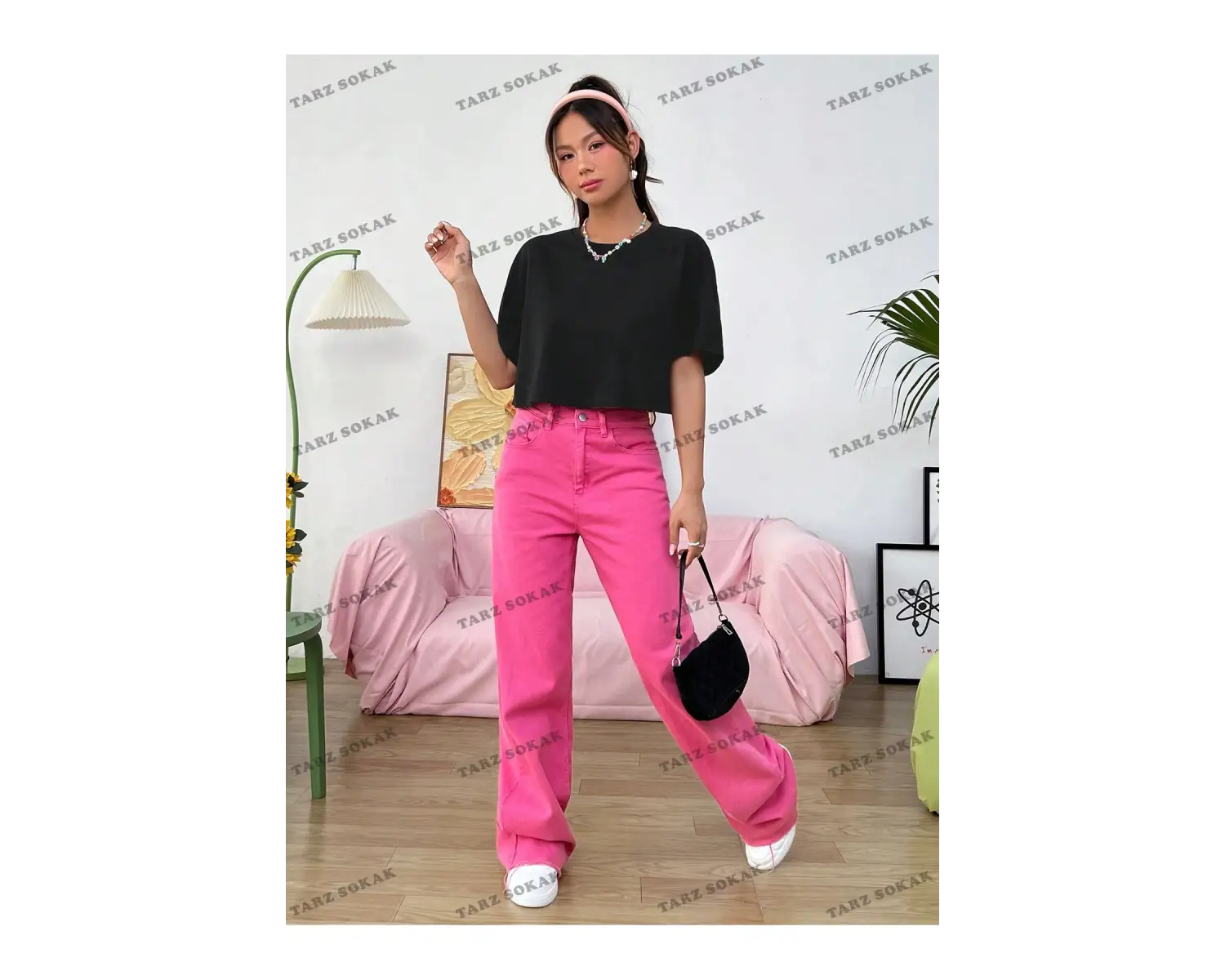 Crop CKOD-232913 Katı Düşük Omuz Kısa