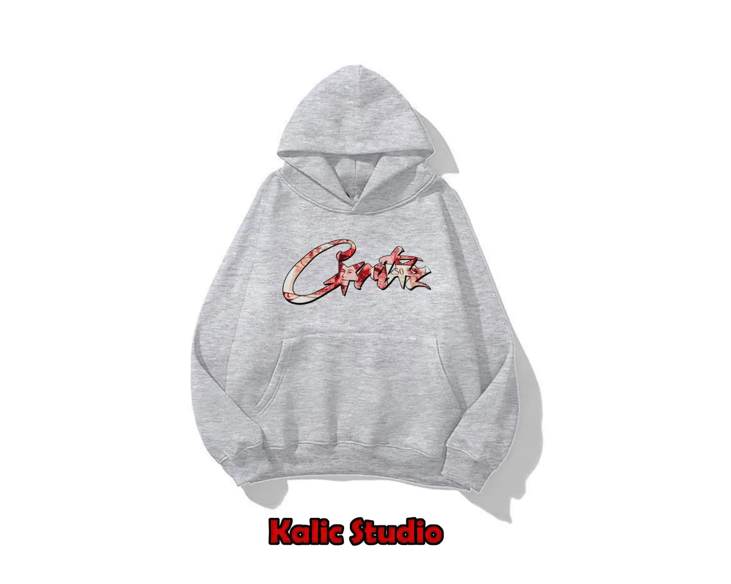Crtz model ünisex oversize sweatshirt gri