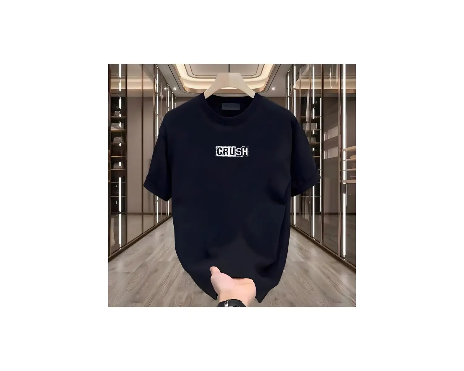 Crush Baskılı Beyaz