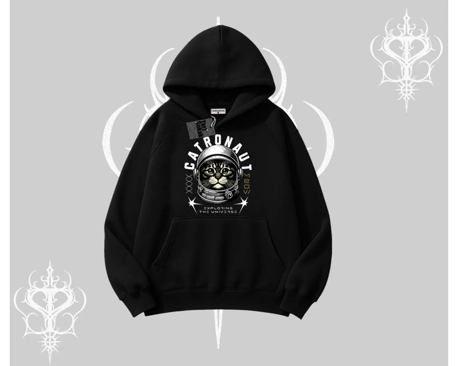 Cuteness Overload Kedi Baskılı Kolsuz Tshirt