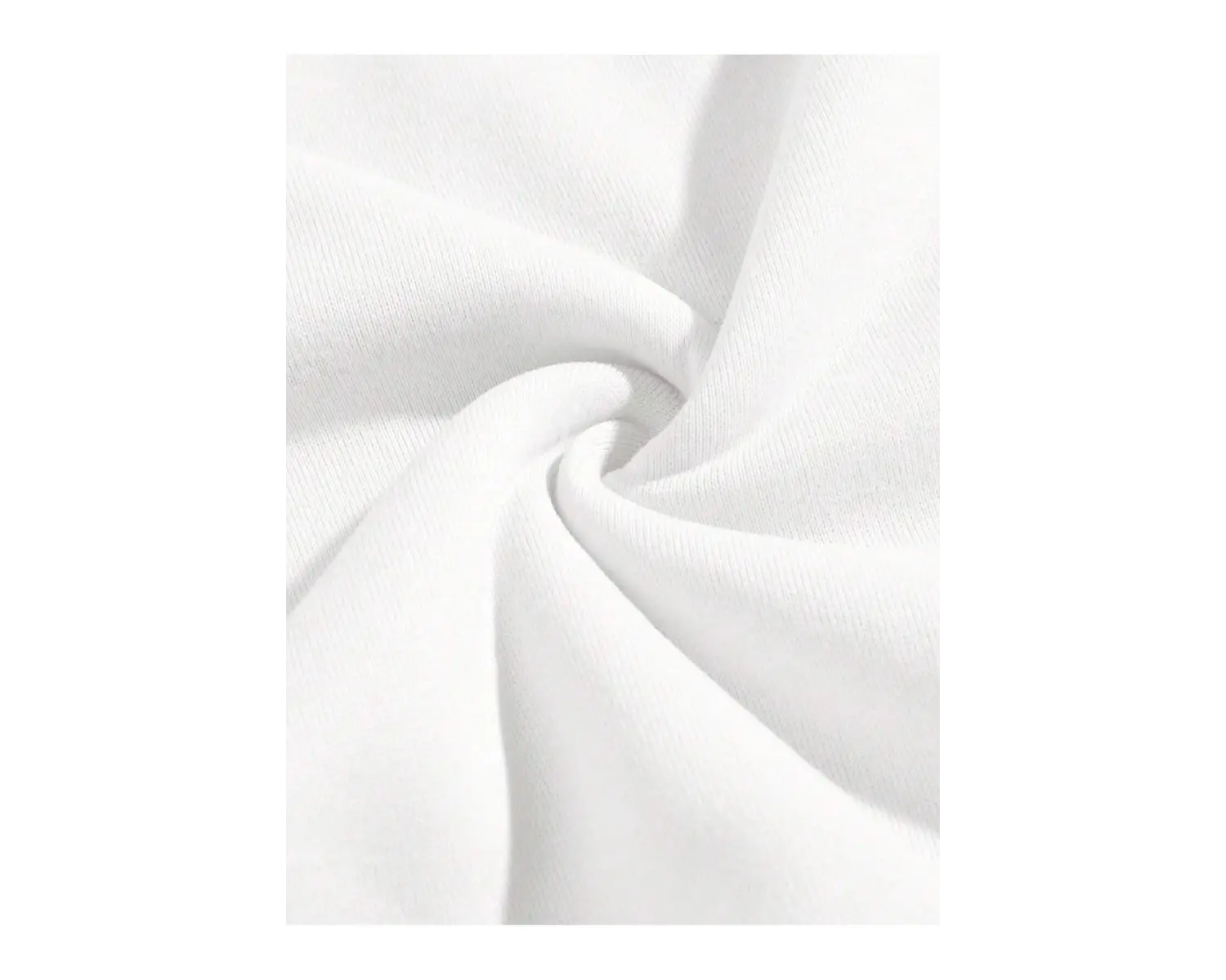 Dağ ve Güneş Desenli Damla Omuz Sweatshirt Beyaz