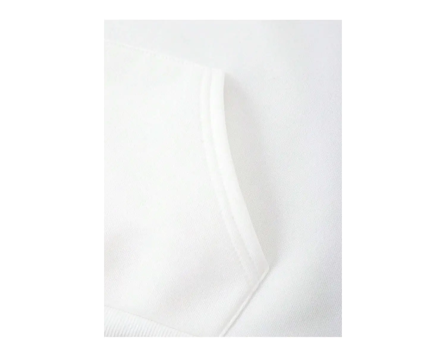 Dağ ve Slogan Grafikli Kanguru Cepli İpli Kapüşonlu Üst Beyaz