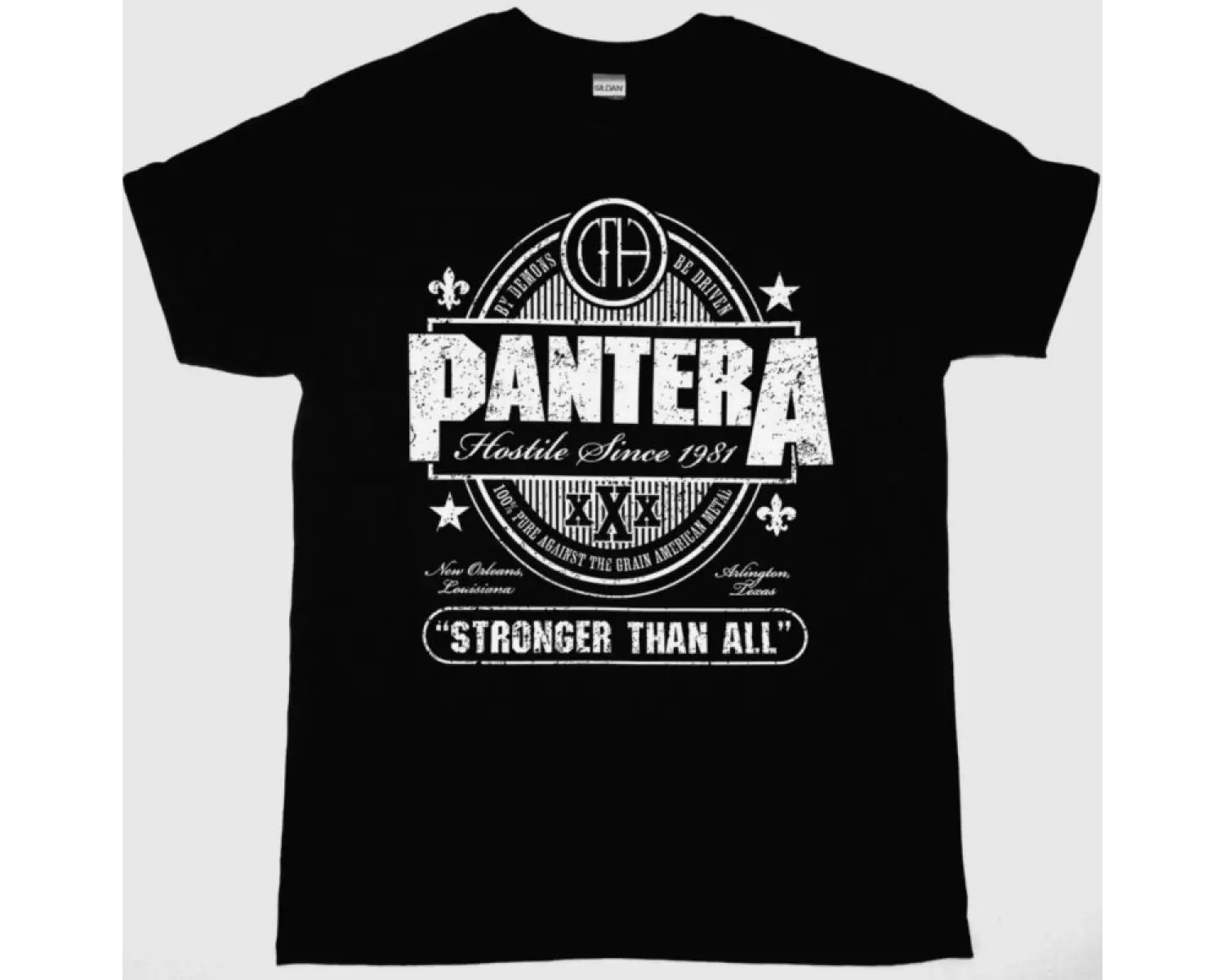 DAILY TERROR AUFRECHT NEW BLACK T SHIRT ÖN BASKILI