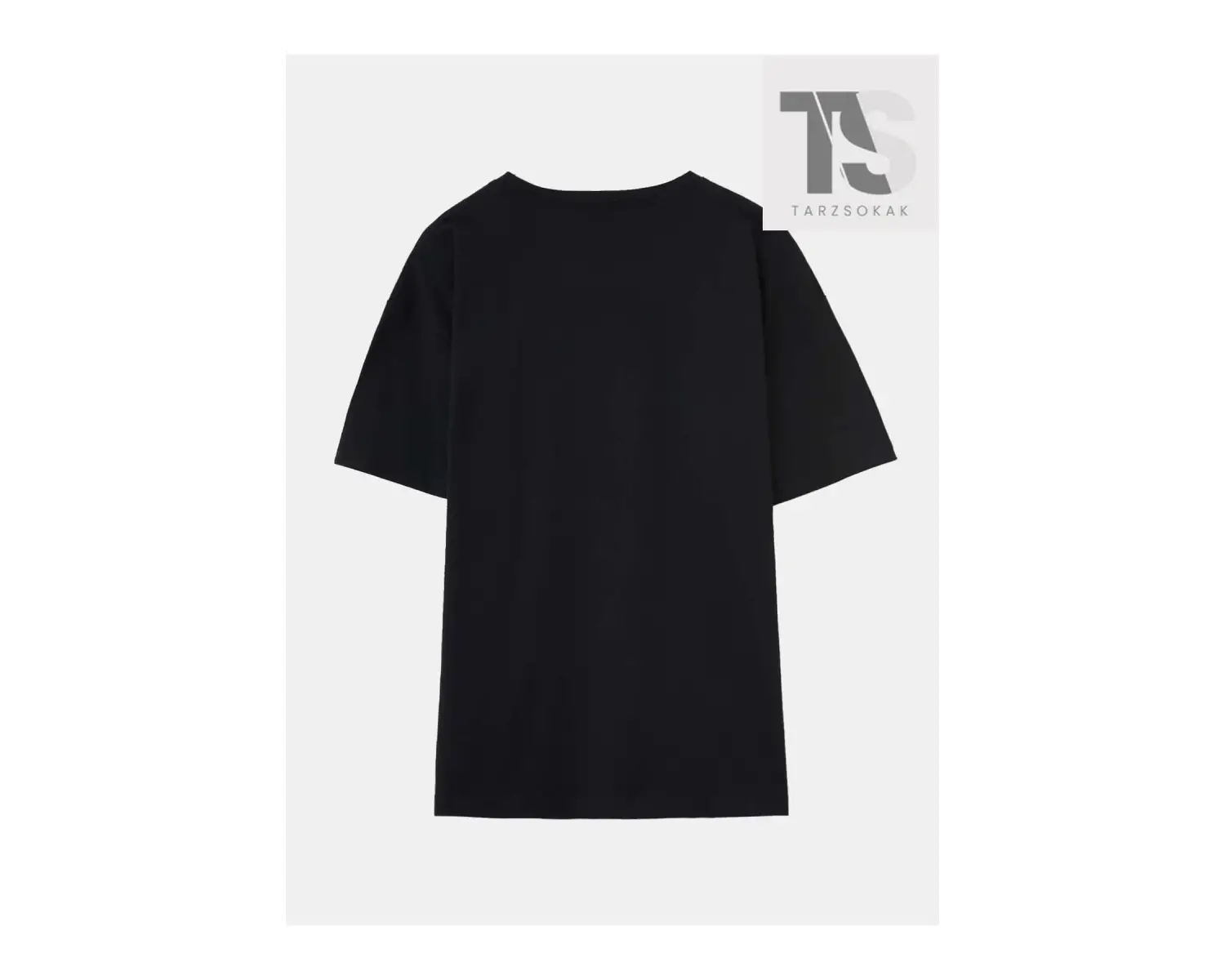 Damla Omuz Harfli Grafik Tişört