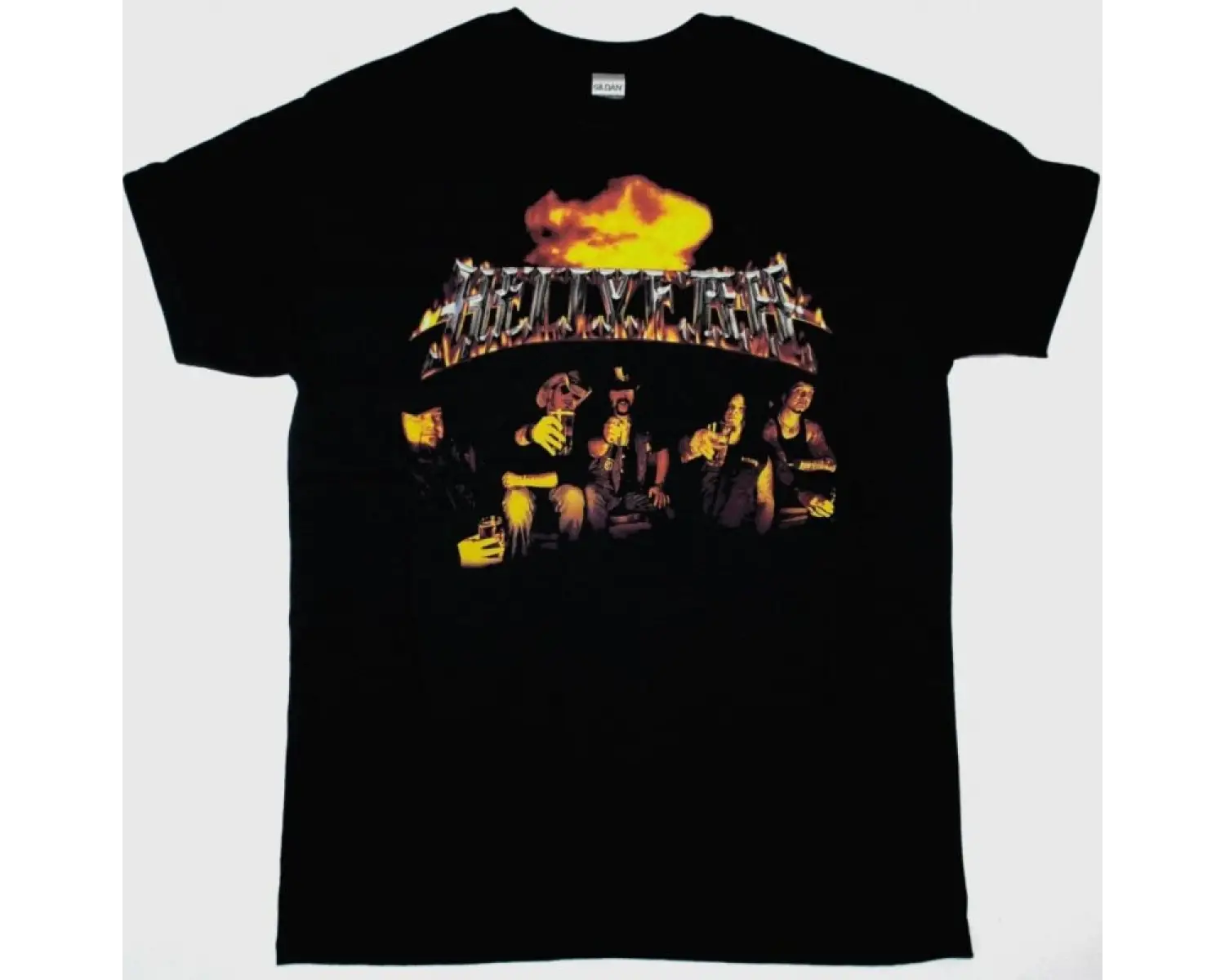 DAMN YANKEES DAMN YANKEES 1990 NEW BLACK T-SHIRT ÖN VE ARAKA BASKILI