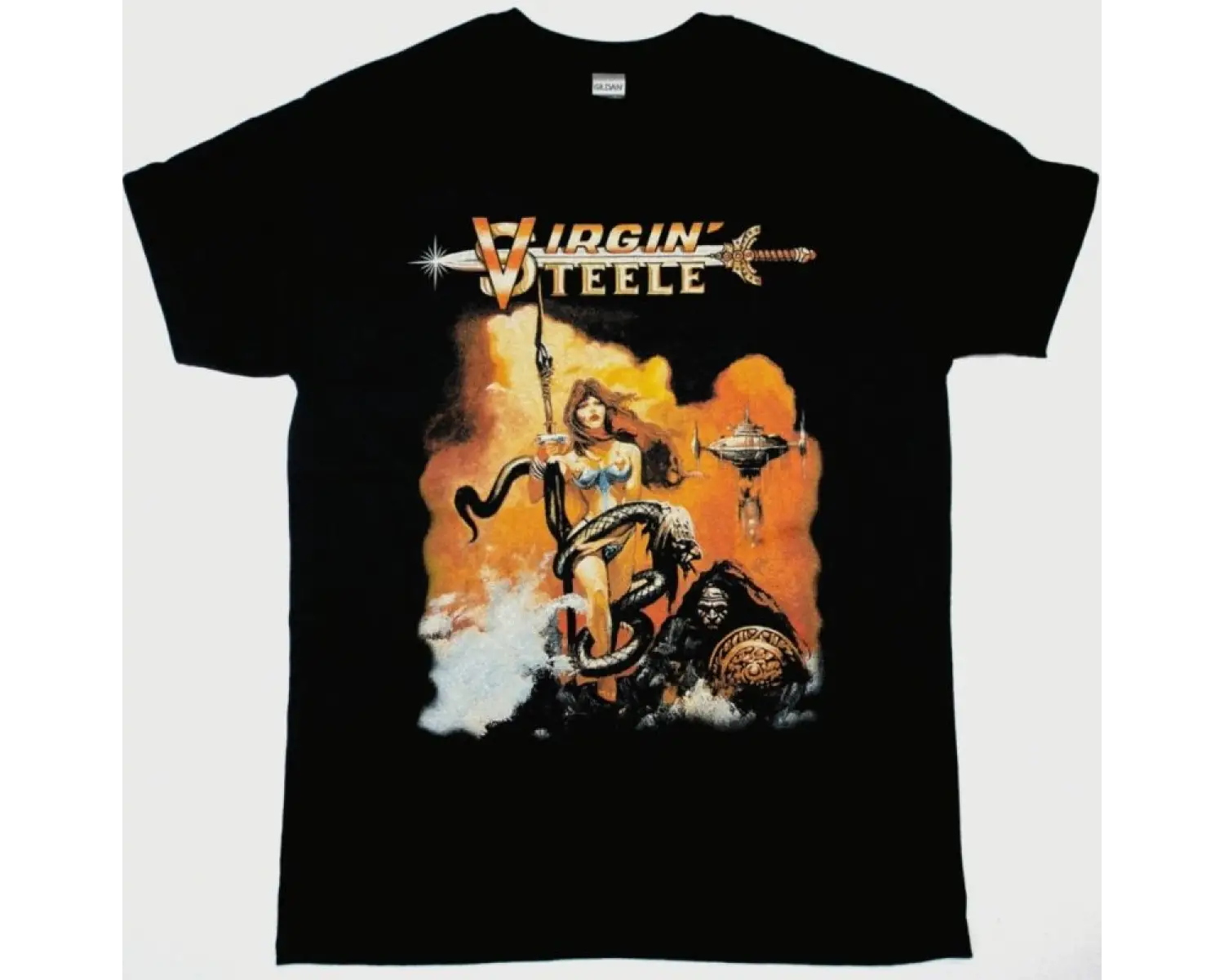 DANZIG II LUCIFUGE NEW BLACK T SHIRT ÖN VE ARAKA BASKILI