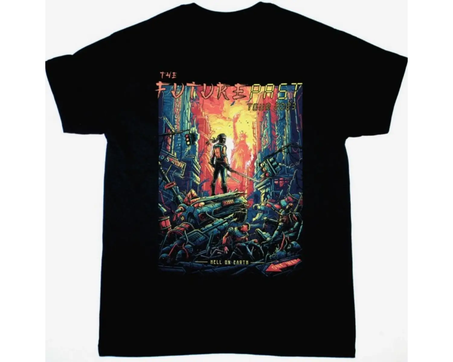 DEATH ANGEL SOLDIER NEW BLACK T-SHIRT ÖN VE ARAKA BASKILI