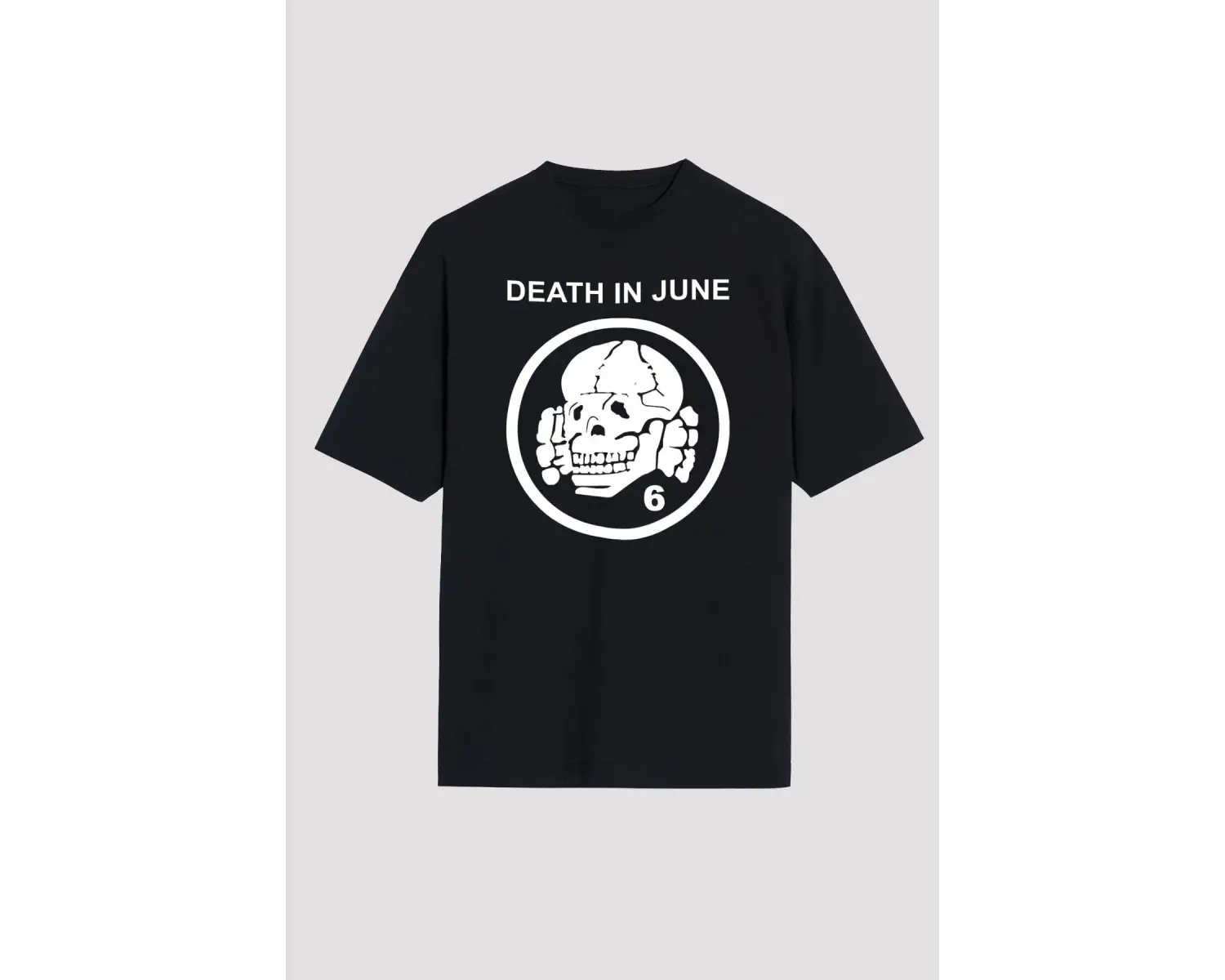 Death In June Siyah Unisex Oversize Tişört T-shirt