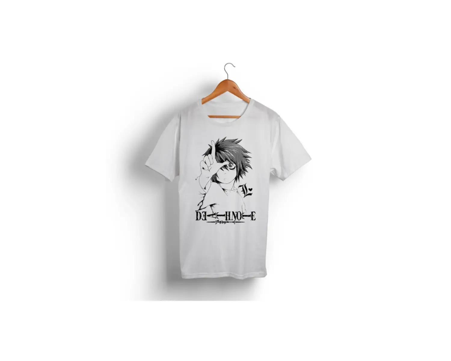 Death Note L Anime Siyah Tişört