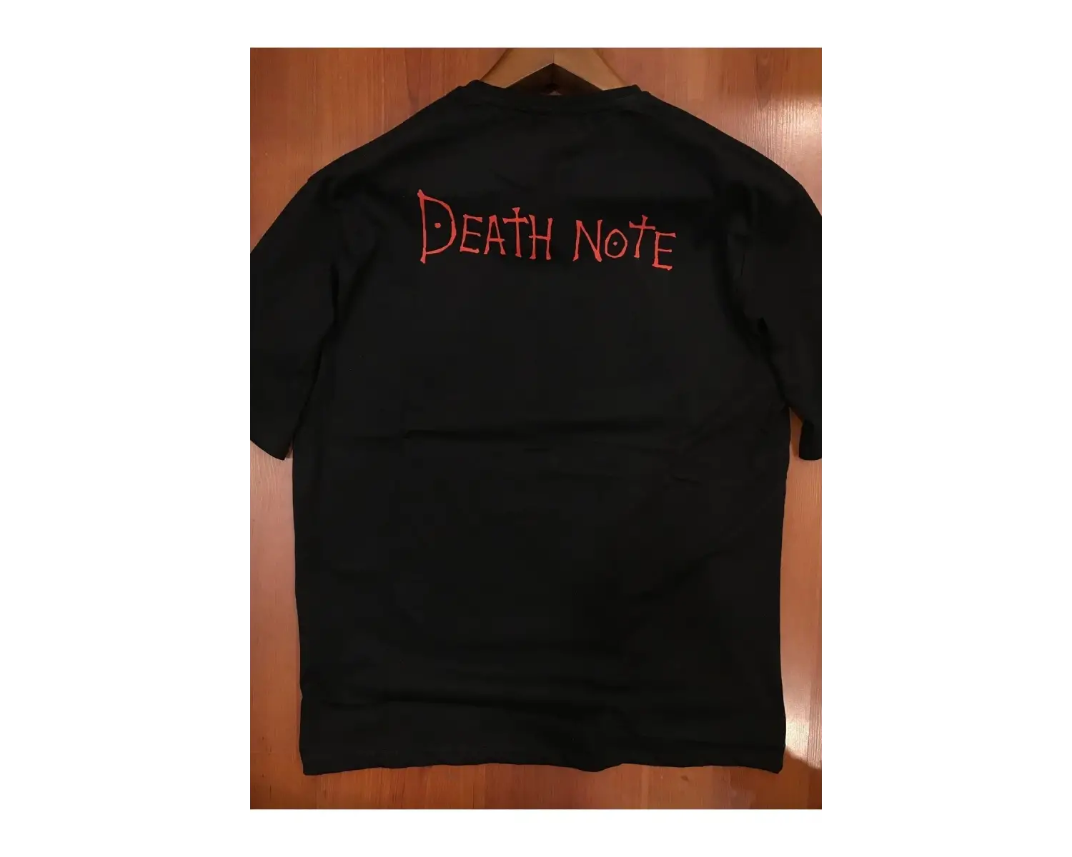 Death Note Ön Arka Baskılı Oversize Siyah