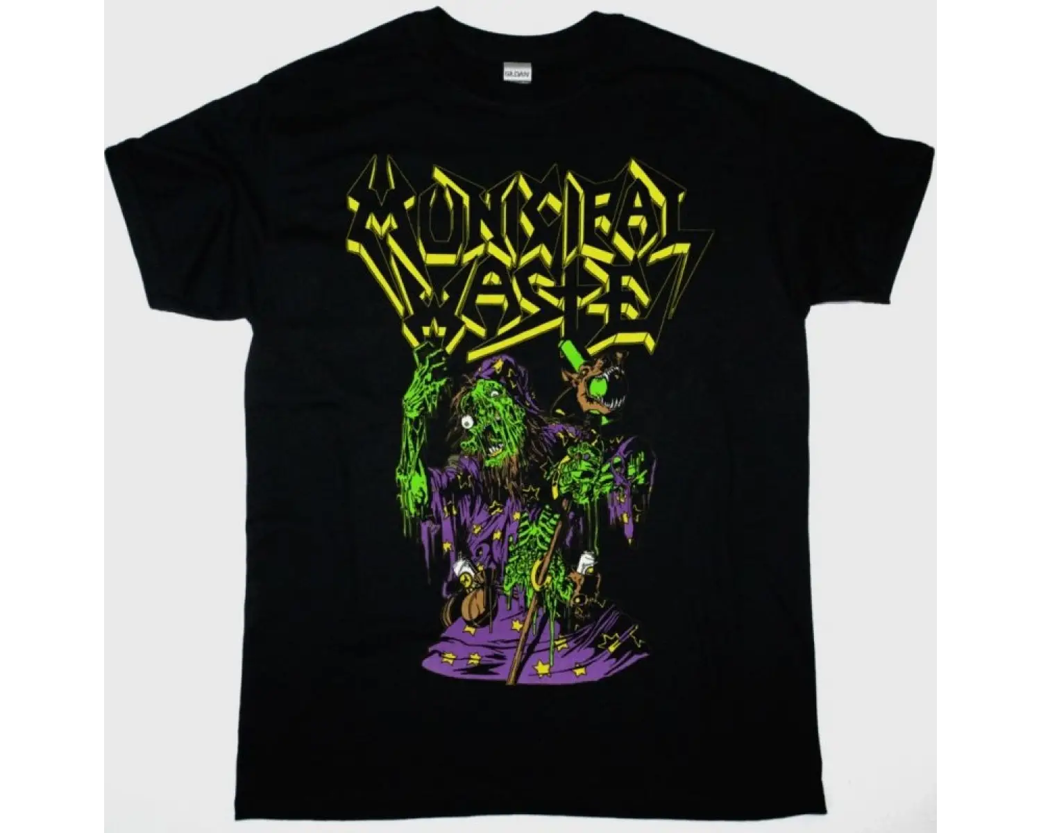 DEEP PURPLE SLAVES AND MASTERS NEW BLACK T-SHIRT ÖN VE ARAKA BASKILI