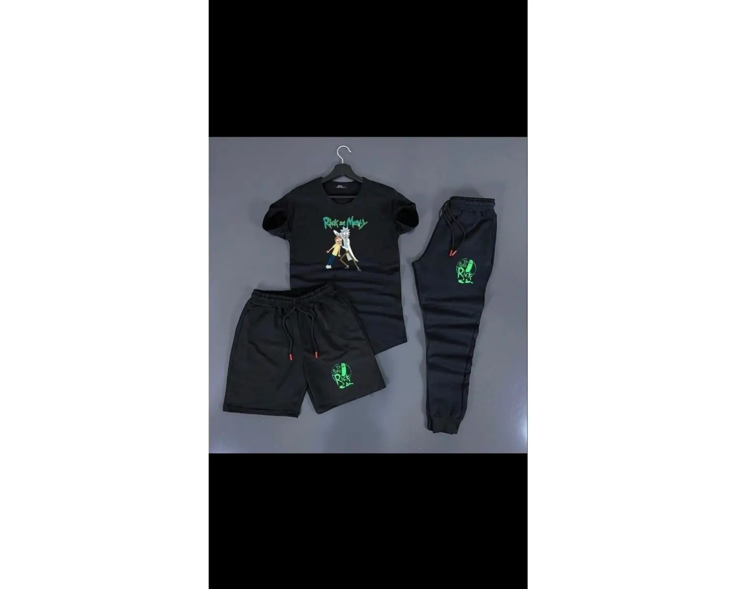 Deep & qaiser Rick Ayakta Baskı Unisex 3lü Kombin RİCKAYAK