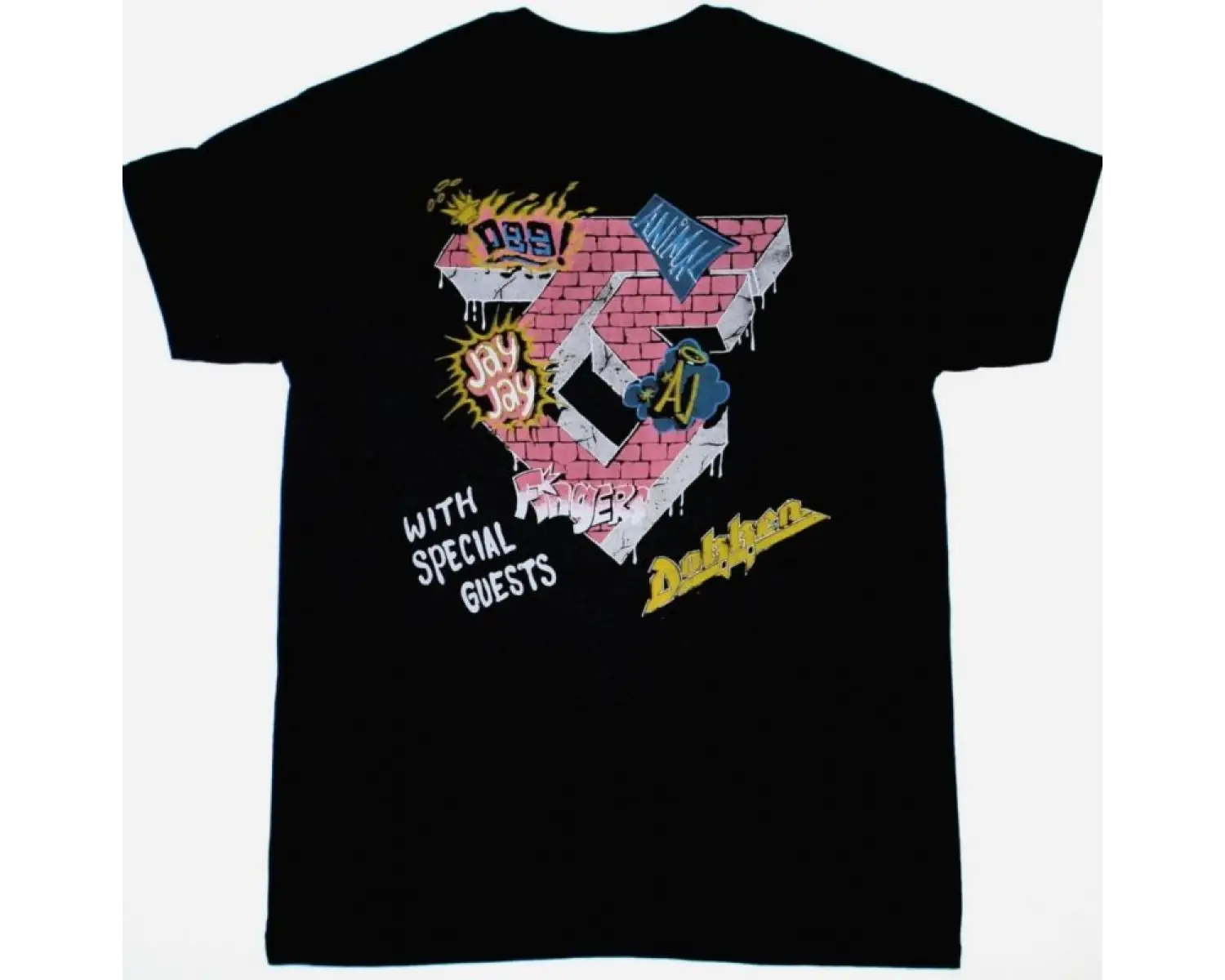 DEF LEPPARD BRINGIN ON THE HEARTBREAK NEW WHITE T SHIRT ÖN VE ARAKA BASKILI