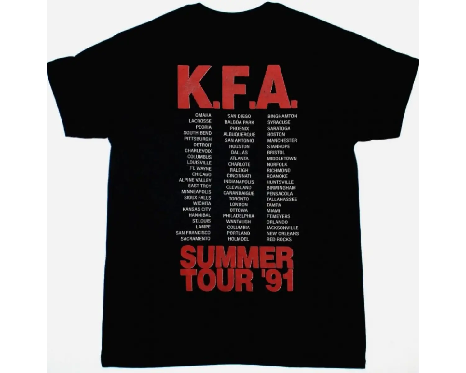DEF LEPPARD HYSTERIA 87 NEW BLACK T-SHIRT ÖN VE ARAKA BASKILI
