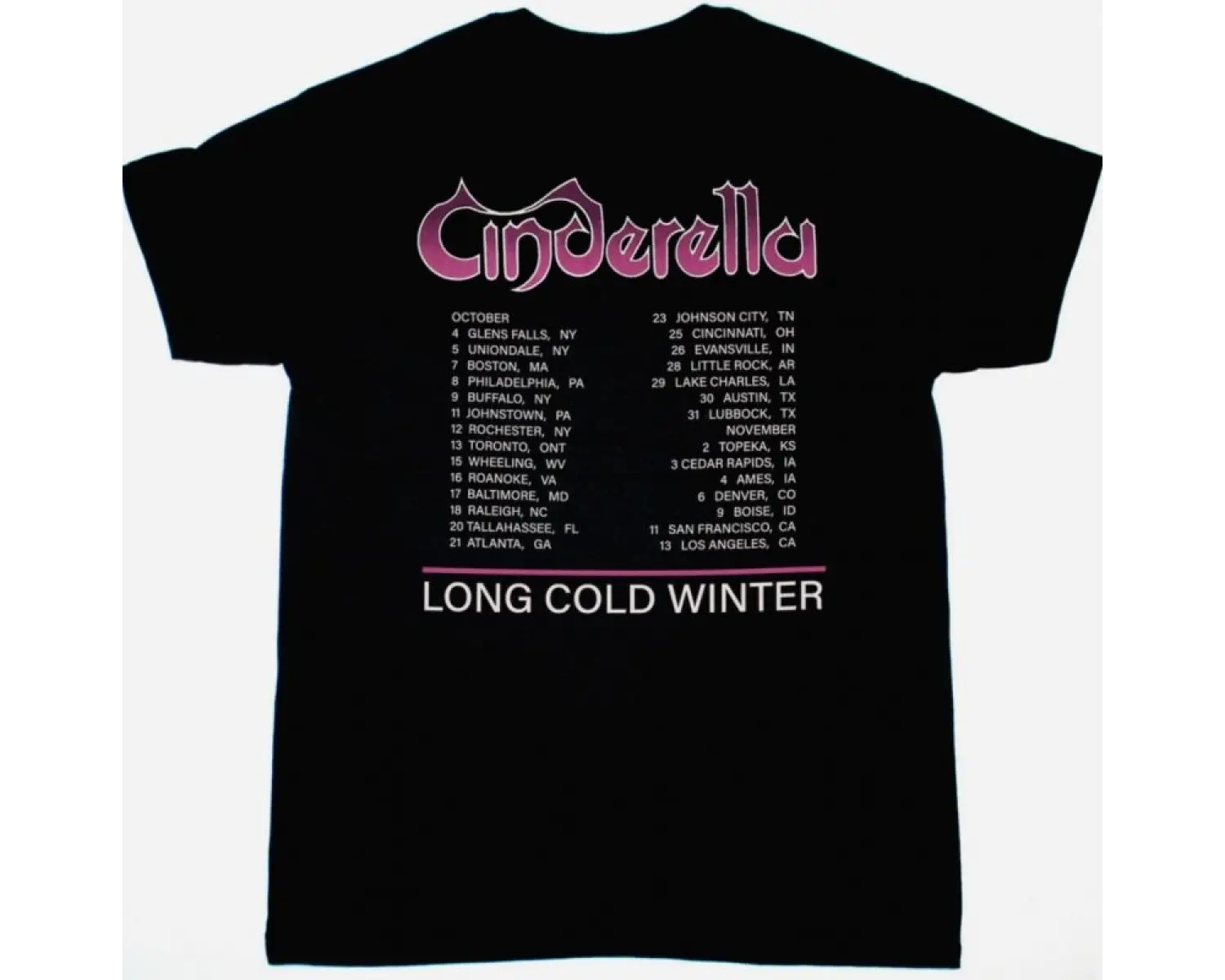 DEF LEPPARD HYSTERIA NEW BLACK T-SHIRT ÖN VE ARAKA BASKILI