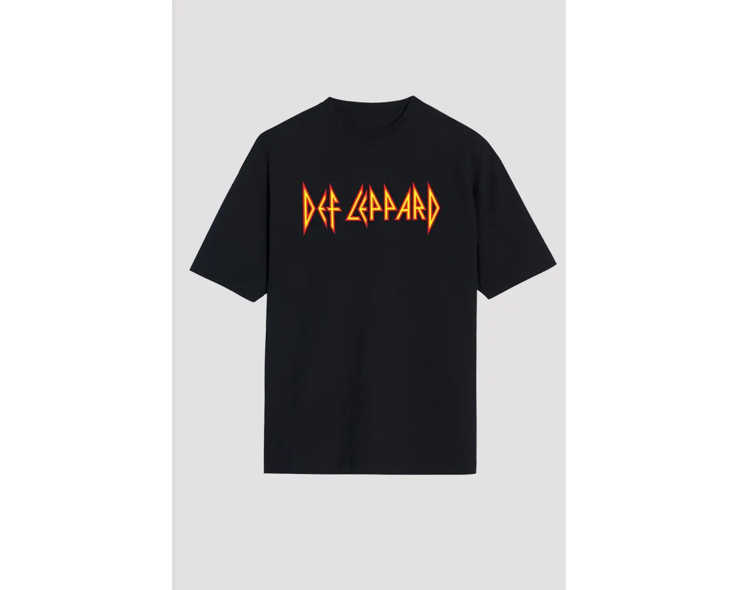 Def Leppard Siyah Unisex Oversize Tişört T-shirt