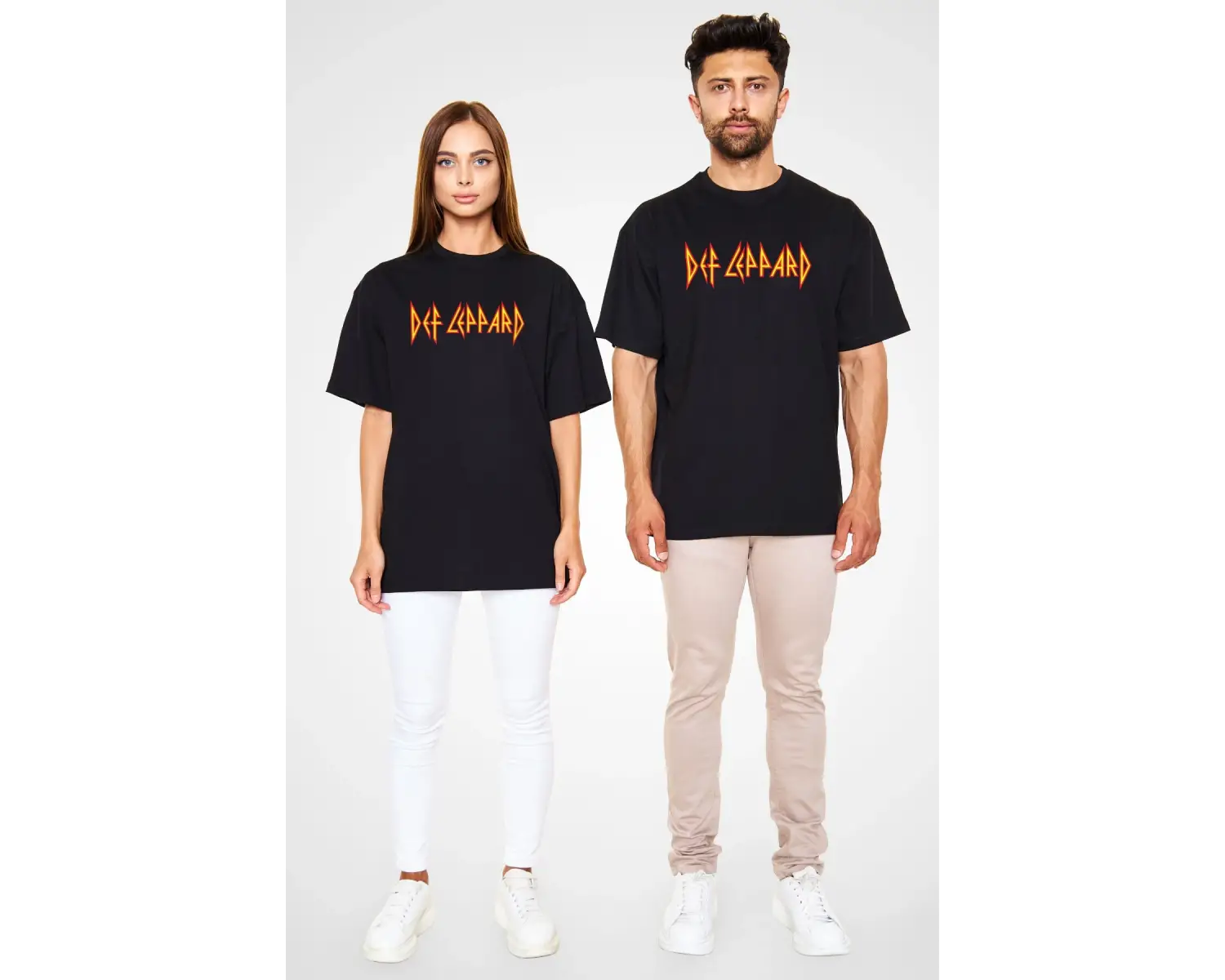 Def Leppard Siyah Unisex Oversize Tişört T-shirt