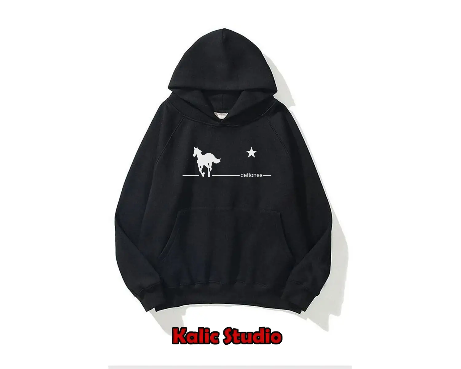 deftones oversize sweatshirt ünisex gri