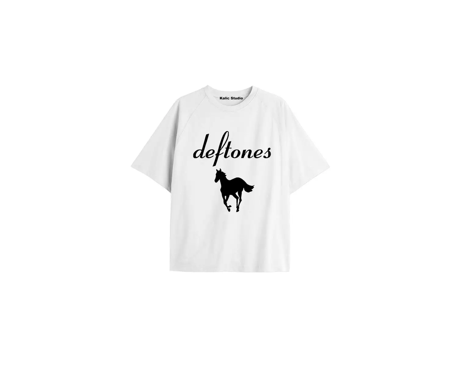 Deftones Oversize T-shirt Beyaz