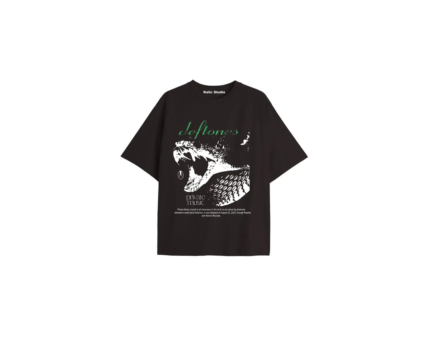deftones oversize t-shirt siyah