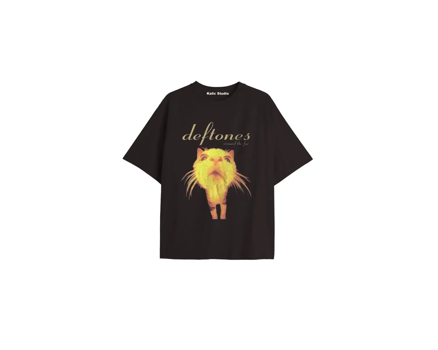 deftones oversize t-shirt siyah
