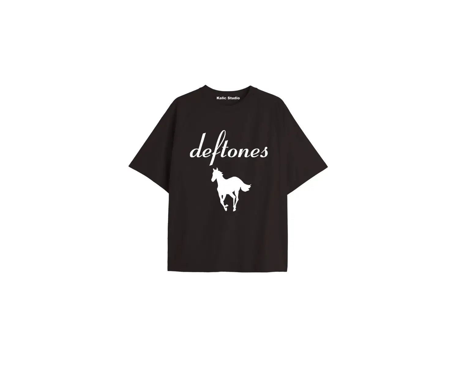Deftones Oversize T-shirt siyah